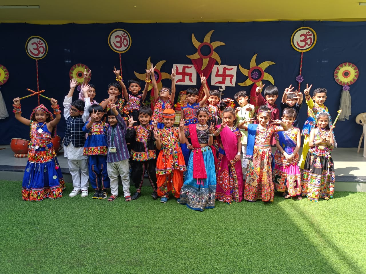 Garba Dance -Navratri Special- Kindergarten-DWPS Rajkot