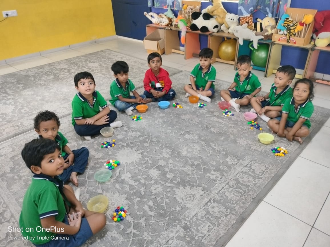 Pre – Math Concept -In and Out-Kindergarten-school-DWPS-Rajkot