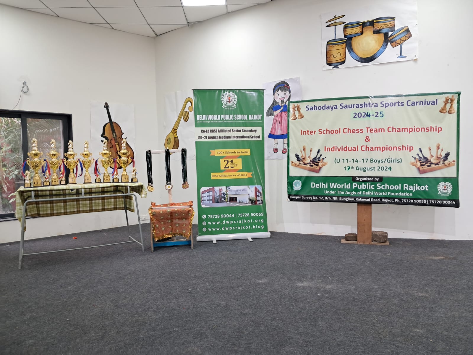 Sahodaya Saurashtra CBSE Sports Carnival 2024 Inter School Chess Championship at DWPS Rajkot