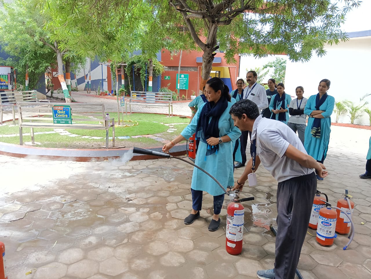 Fire Safety Drill at DWPS Rajkot