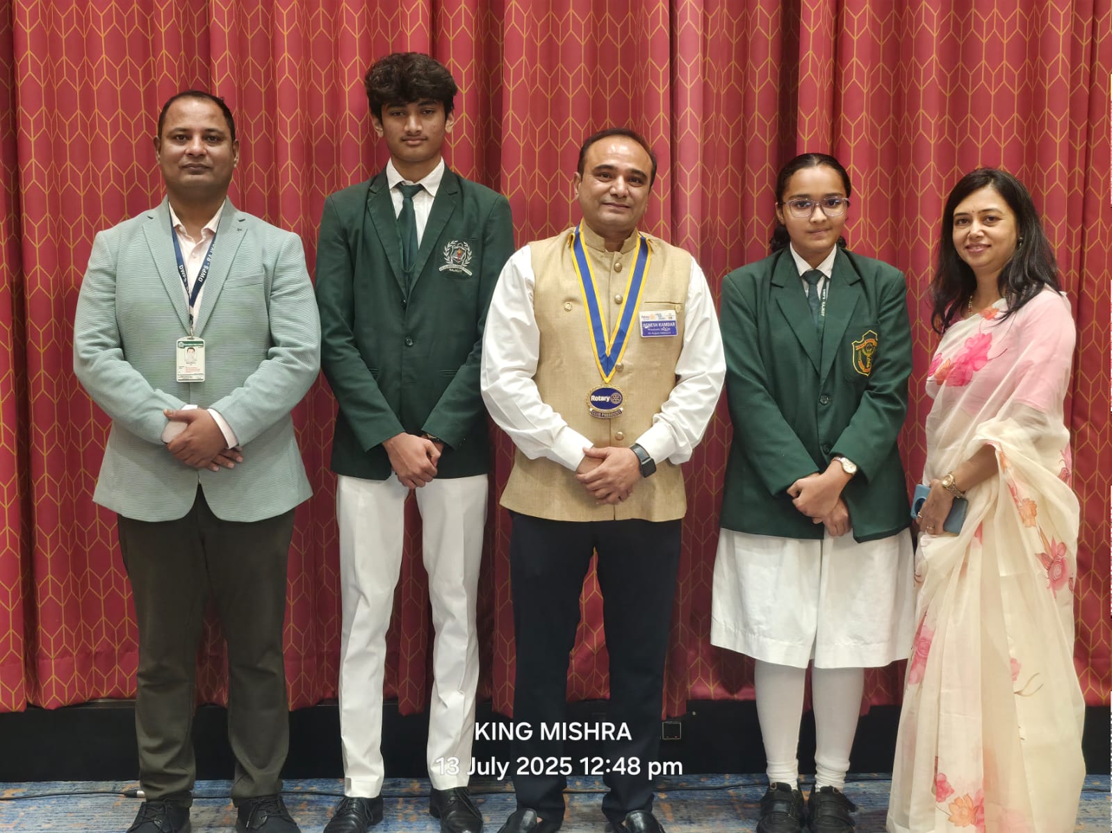 DWPS Rajkot Students Shine at Rotary Club Installation Ceremony