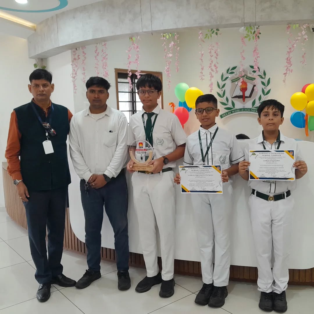 Delhi World Public School, Rajkot  secured the 1st Position in  Sahodaya Saurashtra Interschool Debate Competition