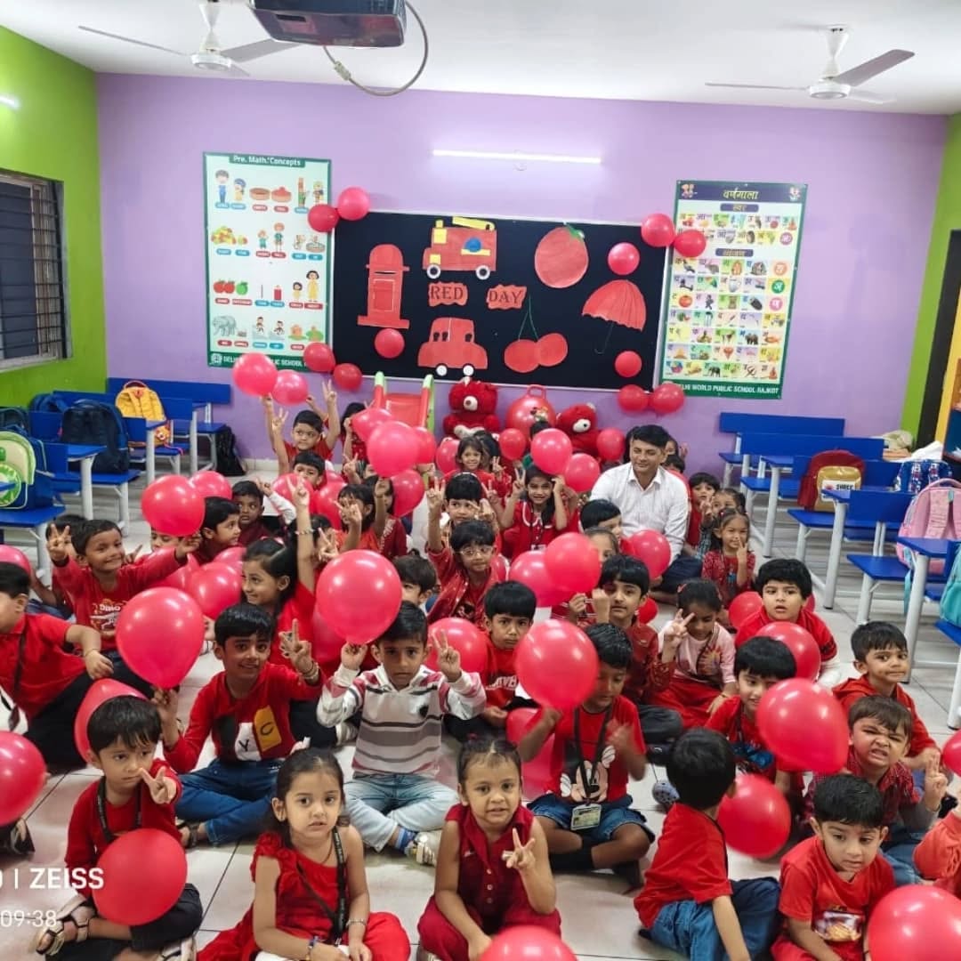 Red Colour Day Celebration at Kindergarten – DWPS Rajkot