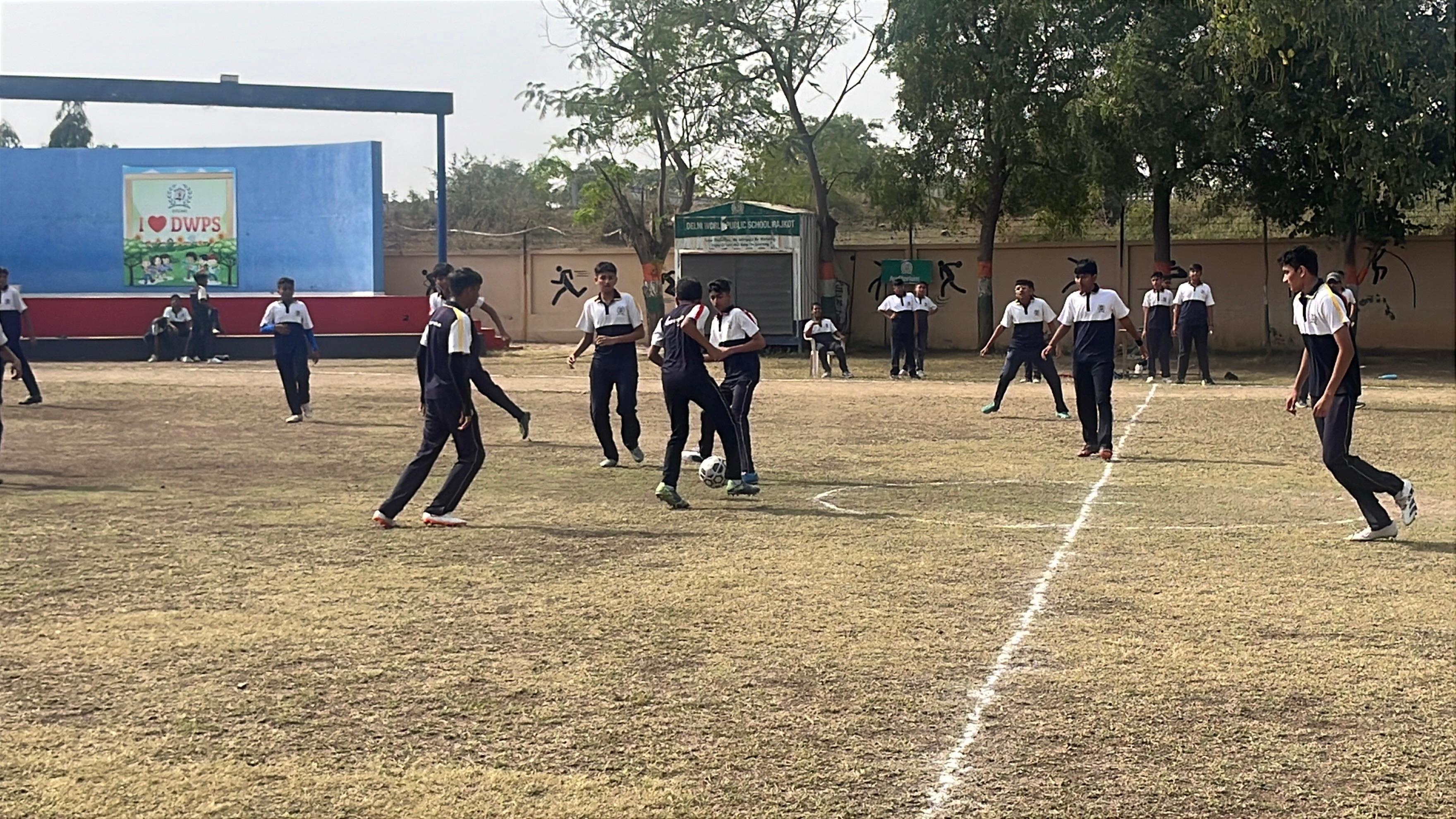 Sports and Games DWPS Rajkot Football Tournament