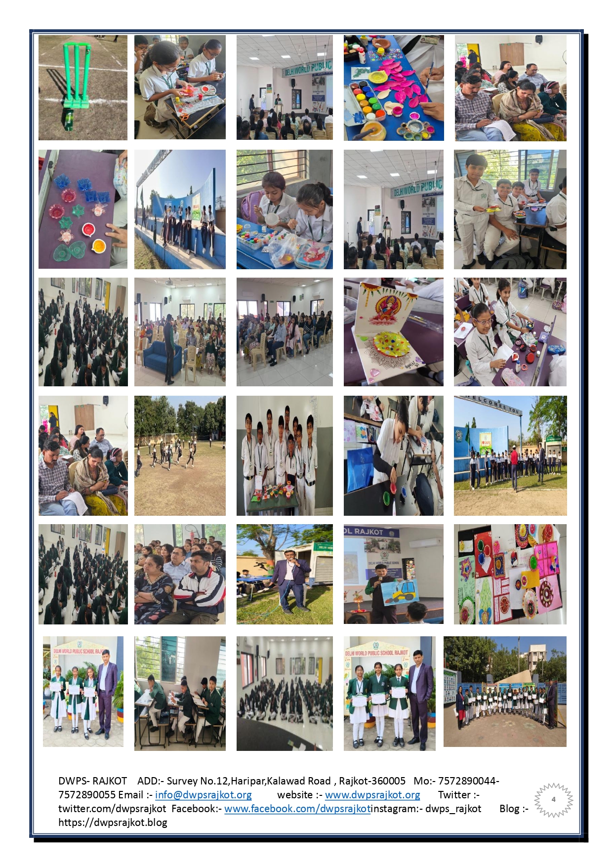 DWPS Rajkot Scholastic and Co-scholastic Activities Report